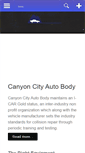 Mobile Screenshot of canyoncityautobody.com